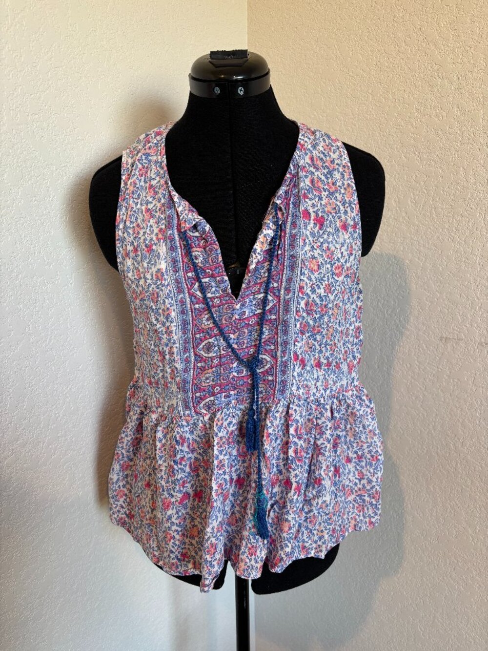 Lucky Brand Floral Tank Top Size M